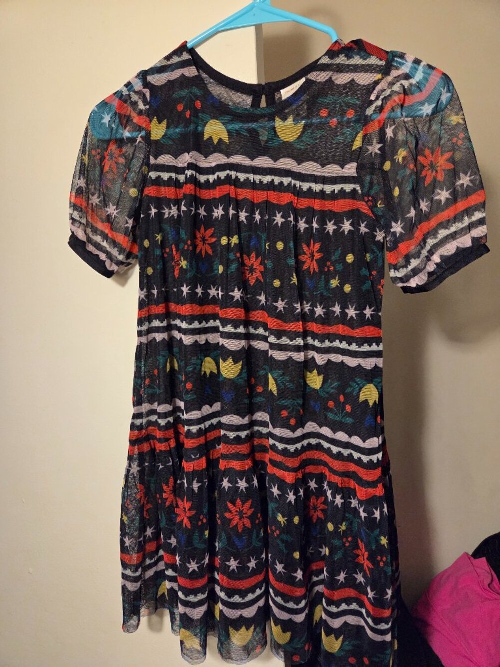 Girls hanna andersson deck the halls tulle dress size 130